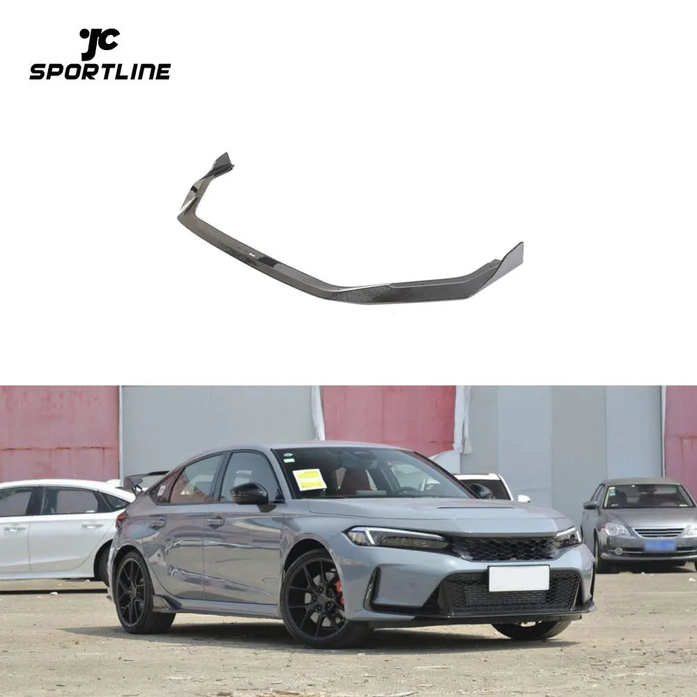 Carbon Fiber Front Lower Lip Splitter For Honda Civic Type R Hatchback 4-Door 2023