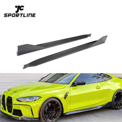 Carbon Fiber G82 M4 Side Skirts Winglet for BMW G83 M4 Competition 2021 2022