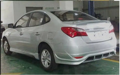 Auto Body Systems Pp Wide Body Kit Front Bumper Lip, Rear Bumper Lip and Side Skirt For Hyundai ELANTRA 2011 2012 2013