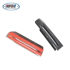 2pcs Real Carbon Fiber Interior trim Inside Door handle rest frame Panel Trim For Mustang 15-17