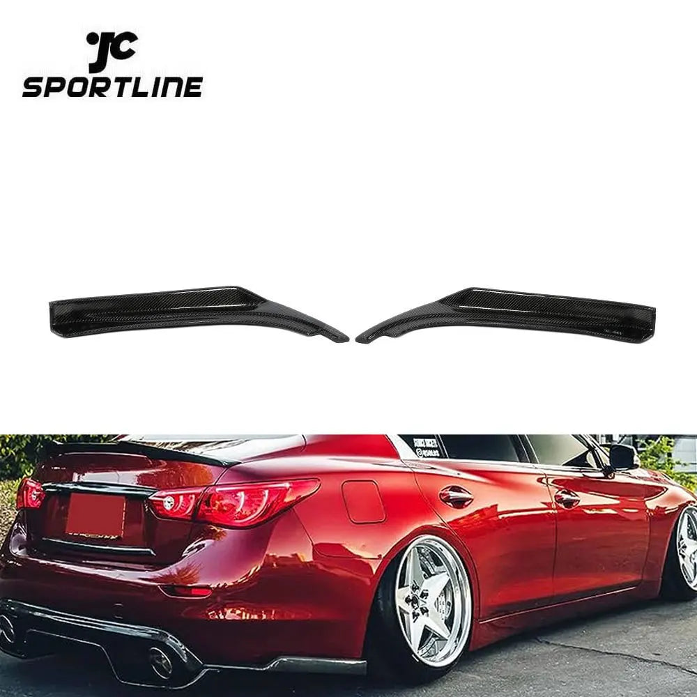 Carbon Fiber Rear Bumper Splitter for Infiniti Q50 2014-2019