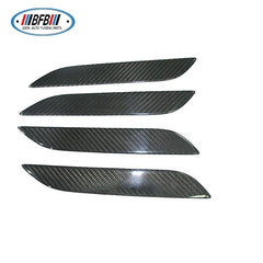 Dry Carbon Fiber Exterior Accessories Side Door Handle Cover Protective Trims For Tesla Model S 2016-2019