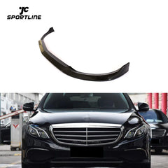 Carbon Fiber Front Splitter for Mercedes Benz W213 E300 E350 E400 E500 base Sedan 4-Door 2016-2018