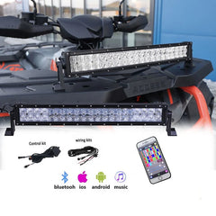 Wholesale 22 32 42 50 52 Inch 5d Rgb Led Work Light Waterproof Light Bar Bluetooth Control