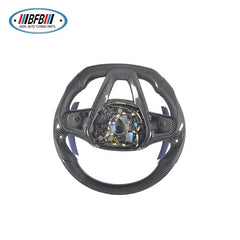 Real Carbon Fiber Customized Steering Wheel with Paddles For BMW 5 Series G30