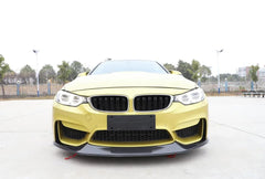 For BMW F80 M3 F82 F83 M4 14-18 Real Carbon Front Bumper Splitter Lip Spoiler Chin Body Kit