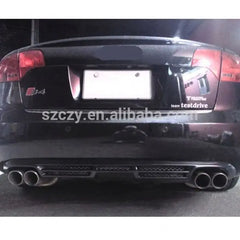 S Style Tuning Aftermarket Auto Carbon Rear Lower Lip Diffuser for Audi A4 B7 06-08