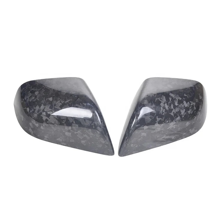 New Product For Tesla Model 3 Forge Carbon Fiber Side Mirror Cover Add on Type Rearview Mirror Cover Sticker