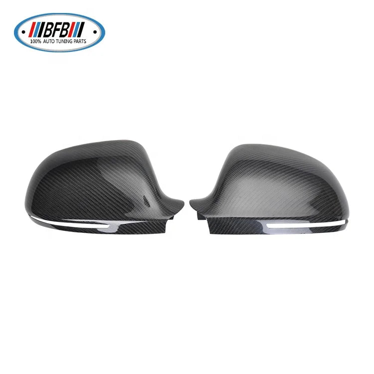 Full Dry Carbon For Audi A4 B8.5 A5 carbon fiber rearview mirror cover mirror shell Side Mirror 2009-2011