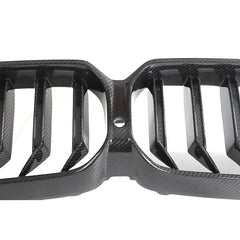 Replacement Dry Carbon Fiber Front Kidney Grille for BMW 5 Series G30 G38 LCI 530i Sedan 2021-2023