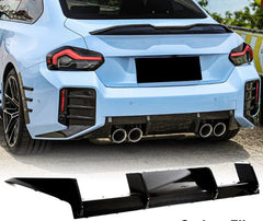 For BMW G87 M2 Coupe 2022-24 REAL CARBON FIBER Rear Bumper Diffuser Lip Spoiler