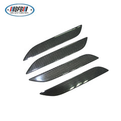 For Tesla Model S 2016-2018 Dry Carbon Fiber car  body Exterior Side Door Handle Cover Panel Protective Trims