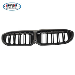 Real Carbon Fiber Front Bumper Grille Dual Slats Front Grill for BMW 3 Series M340i G20 G21 2019up