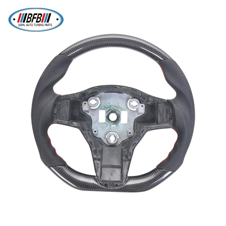 BFB Auto Parts OEM/ODM 100% Carbon fiber steering wheel for Tesla 3 Model