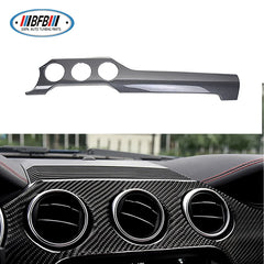 3 holes Carbon Fiber Interior Kits Left Hand Drive 10 pcs for Ford Mustang 2015+ Carbon Fiber Navigation Table Cover