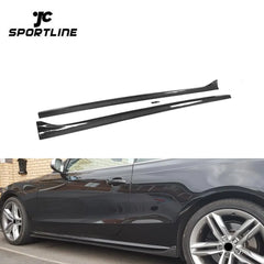 Carbon Fiber Side Skirts Extension for Audi A5 S5 2-Door 08-16