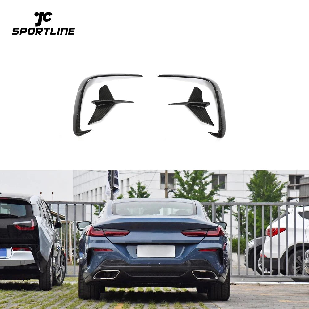 Dry Carbon Fiber G14 Rear Bumper Vents for BMW G14 G15 G16 840i M850i M Sport 2020-2023