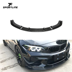 Carbon Fiber Front Bumper Lip Splitter Spoiler for BMW F87 M2 Coupe 2-Door 2016-2018