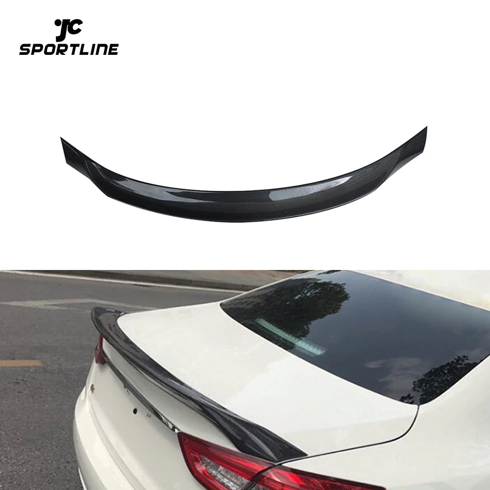 Carbon Fiber Ducktail Spoiler for Maserati Quattroporte GTS Sedan 4-Door 2013-2019