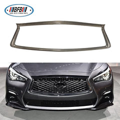 Real Dry Carbon Fiber Car Grill Mesh Front Grill Cover for Infiniti Q50 Q50S 2018up