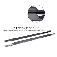 1Pair Carbon Fiber Car Side Skirt Sills for Ford Mustang GT Coupe 2-Door 2015-2017