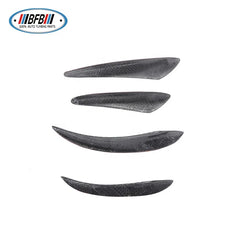 4pcs Front Bumper Side Canards Splitter for BMW Universal Real Carbon Fiber Front Bumper Fins for Mercedes