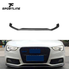 S5 Look Carbon Fiber A5 Front Lip Spoiler for Audi