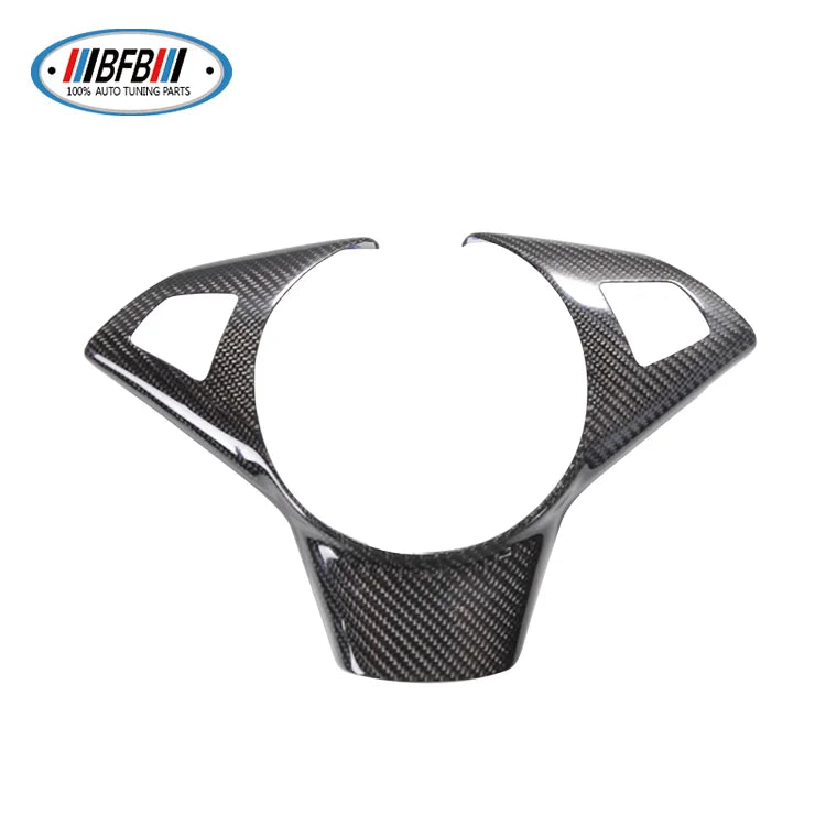 For 5 Series E60 M5 Carbon Fiber Steering Wheel Moulding  Cover Trims Accessories