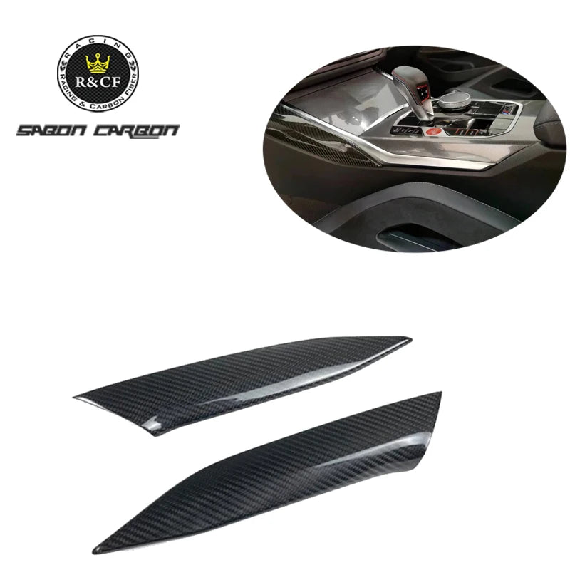 2021+ For BMW G80 G82 M3 M4 Carbon Fiber Car Interior Trim Kit Console Side Trim