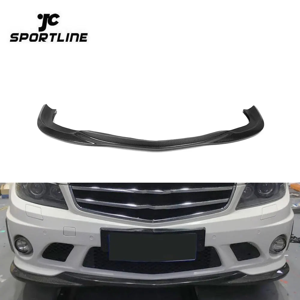 W204 C63 Carbon Fiber Front Lip Spoiler for Mercedes Ben z 07-12