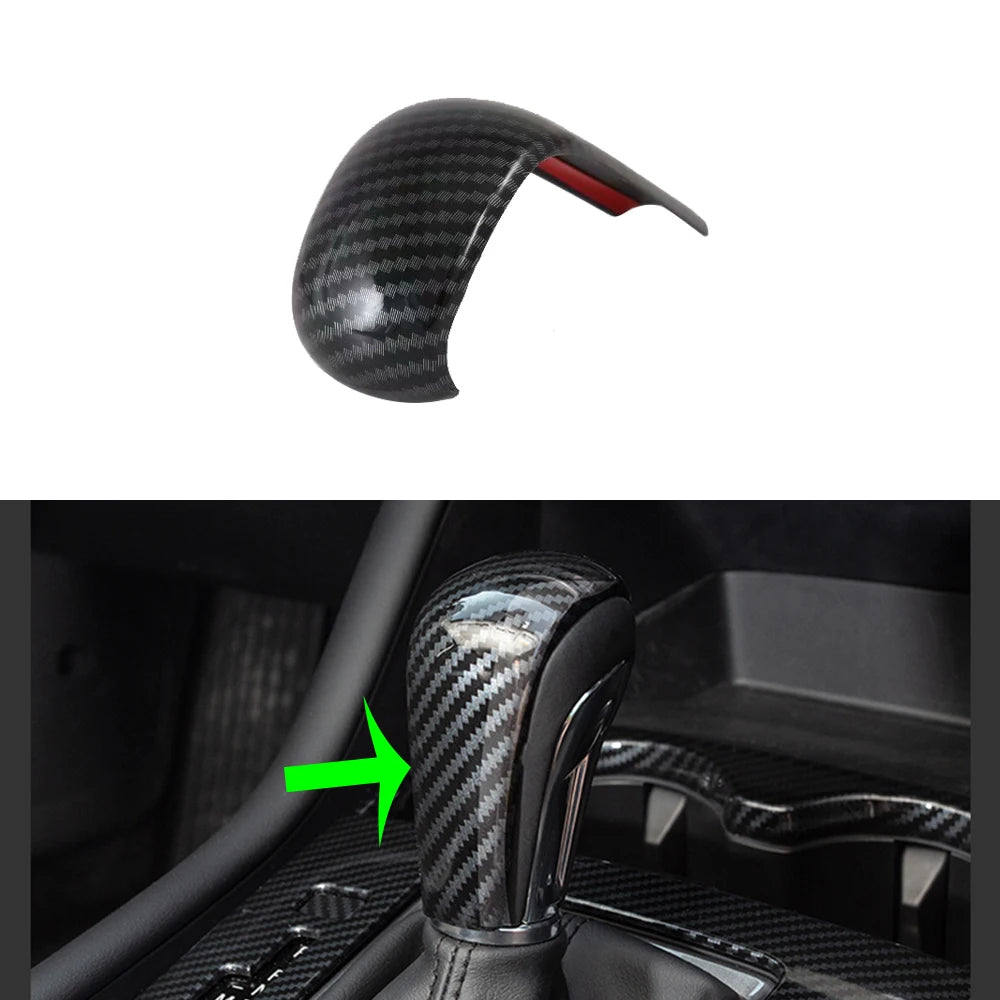 Car Accessories Interior Decoration Car ABS Gear Shift Knob Cover Gear Knob Cover For Mazda 3 2019 Car Styling