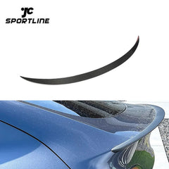 JCSportline Model 3 Carbon Wing Spoiler for Tesla Model 3 Long Range Sedan 4-Door 2017-2020