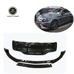 For Mercedes Benz C63 W205 COUPE carbon fiber body kit front bumper lip splitter rear bumper diffuser