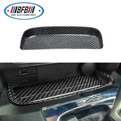 Carbon Interior Kits Glossy  Real Carbon Interiors Coin Tray Storage Panel for Ford Mustang 2015-2017