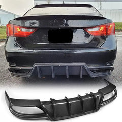 Carbon Fiber Rear Diffuser Lip Spoiler for Lexus GSF GS350 F Sport Sedan 2012 - 2015