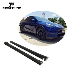 Pre-preg Side Skirts Splitter  for Tesla Model Y Sport Utility 4-Door 2019-2021