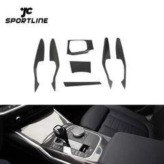 G20 Dry Carbon Fiber Car Door Console Panel Trims for BMW 3 Series G20 2019-2020