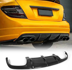 Carbon Fiber Rear Bumper Diffuser Lip For Mercedes Benz W204 C63 AMG 2009-2011