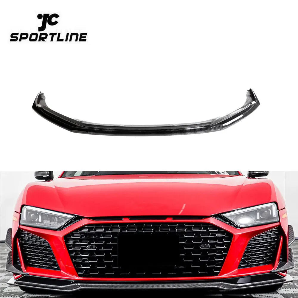 2023 Facelift New R8 Front Splitter Lower Lip Dry Carbon for Audi R8 V10 GT Performance Coupe 2-Door