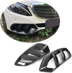 Carbon Fiber Front Mesh Grill Vents for Mercedes Benz C Class W205 Base Sedan 2015-2018 Factory Outlet Fog Lamp Intake