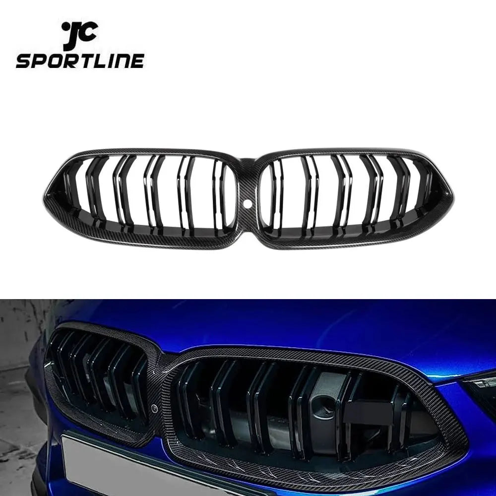 Carbon fiber Front Kidney Grill For BMW 8 Series G14 G15 G16 Replacement Racing Grille 2020-2021