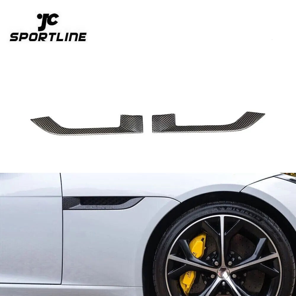 Carbon Fiber Side Door Fender Vents for Jaguar F-TYPE Coupe 2-Door 13-19