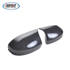 Auto Parts Car Side Mirror Cover Carbon Fiber Look For Hon-da Fit Jazz Review Mirror Cover 2014-2020