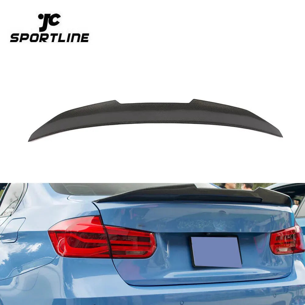 F80 M3 Carbon Fiber Rear Spoiler Boot Lip For BMW F30 3 Series 13-18