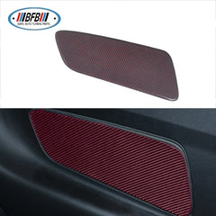 10Pcs One Set 4 Vents Holes Red Dry Carbon Add On Style carbon interior kits Panel For Ford Mustang 2015+