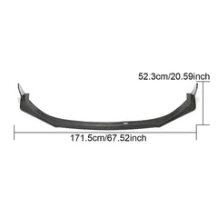 JCSportline BRZ Carbon Fiber Front Bumper Lip for Subaru Brz Sport-tech Coupe 2-Door 2022-2023 STI Style