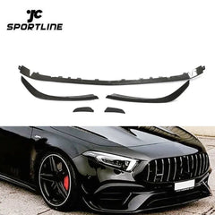 Carbon Fiber W177 A45 Car Front Lip Spoilers for Mercedes Benz A45 AMG Sedan 4-Door 2020-2022