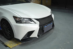 Carbon Fiber Front Bumper Lip Splitter Flaps Aprons for Lexus GS350 GS F Sport 2013 - 2015