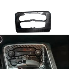 For Dodge Charger 2015-2020 Real Dry Carbon Fiber Central Control CD Panel Cover Trim