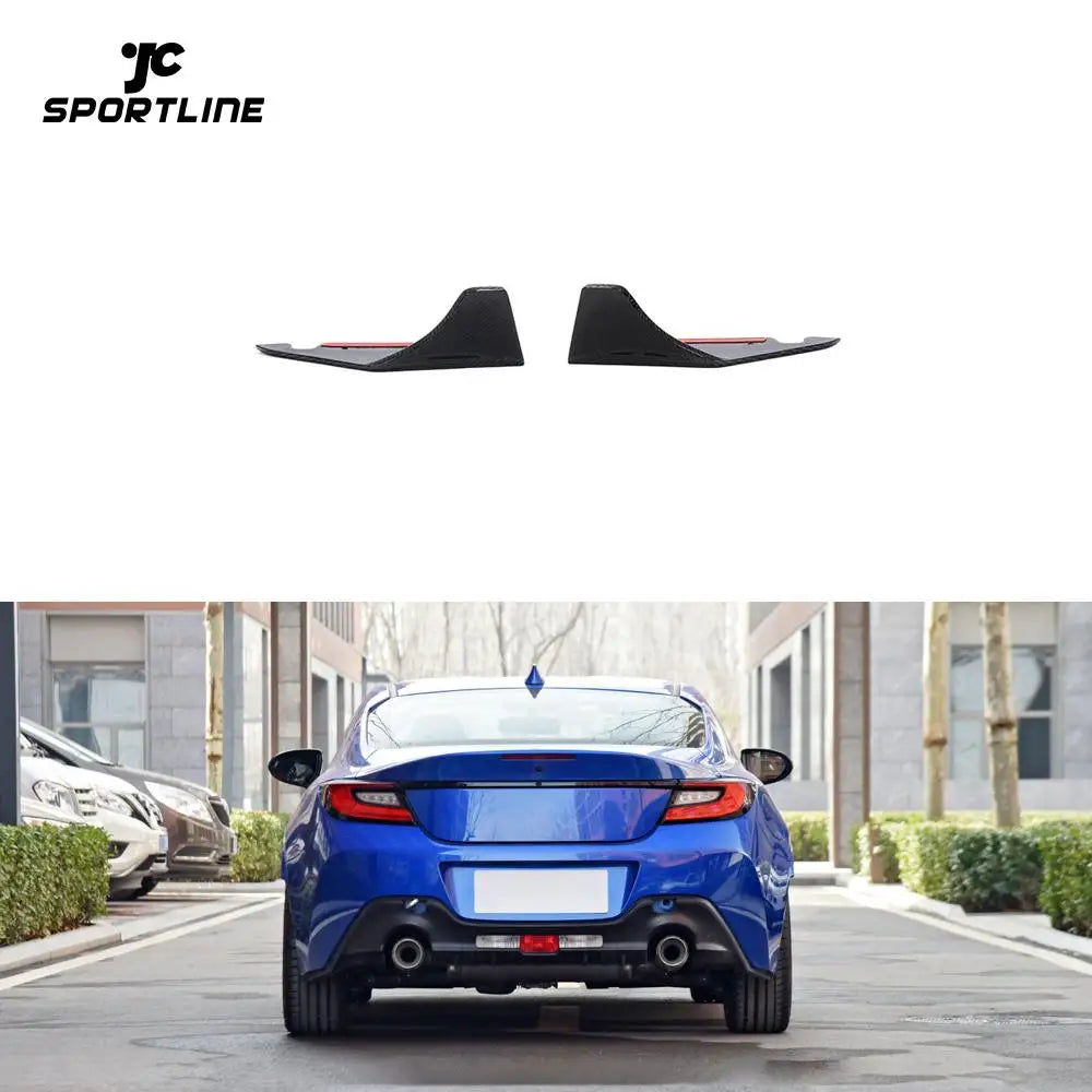 Carbon Fiber Rear Bumper Fins Aprons Splitter For Toyota GR86 Subaru BRZ 2022 2023